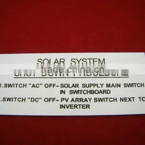 Warning Engraving Sign Adhesive 3m Abs Boards thumbnail-6