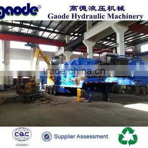 CE Qualified New Designed Vehicle Portable Hydraulic Scrap Metal Baler thumbnail-1