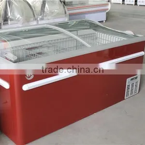 European Island Ark Series Ice Cream Display Freezer/commercial Stainless Steel Kitchen / Meat Refrigerator Showcase thumbnail-2