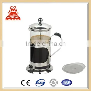 Quality Products W124-CP058 Stainless Steel Glass French Press Coffee Tea Maker thumbnail-2