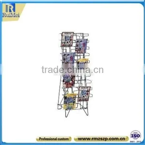 Folding Multi-Tier Free-Stand Metal Book Holder Book Display Stand thumbnail-1
