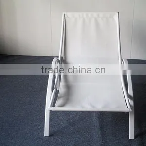 Outdoor Furniture Stackable Aluminium Mesh Lounge Chair thumbnail-3