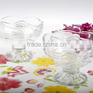 Bowknot Design Glass Salad Bowl Icecream Glass Cup Icecream Glass Bowls thumbnail-1