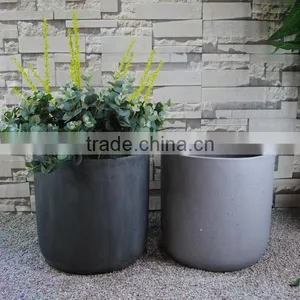 2015 New Styles Simple High Quality Round Cement Garden Pot thumbnail-1