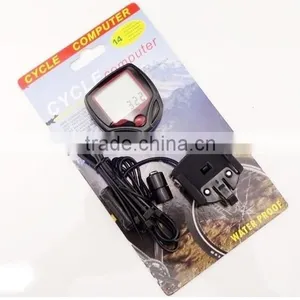2015 Most Popular Promotion Multifunction Mountain Bike Waterproof Cycle Computer LCD Display Bicycle Computer thumbnail-2