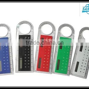 Multifunctional 10cm Plastic Ruler/Solar Calculater/Magnifying Gass thumbnail-1