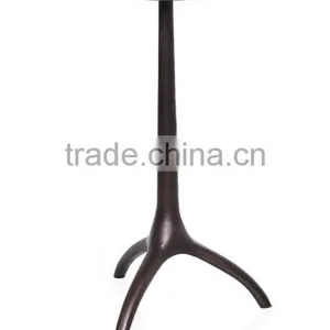 Hammered Polished Aluminum Table thumbnail-4