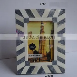 Grey Rays Bone Photo Frame Made in Alos Availble in Different Patterns Other Colours Available thumbnail-1