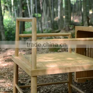 Chinese Style Bamboo Single Chair With Unique Design thumbnail-2