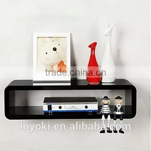 TV CONSOLE Floating MFD Wall Mount Shelf Cube Sky Box,Dvd,Hifi Units 50x15x27cm Wall Shelf thumbnail-4