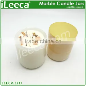 Gold Alloys Lips for Popular White Stone Candles Jars to Hold Candle thumbnail-2