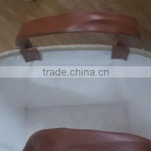 Eco Friendly Natural Bamboo Sequin Basket With Liner thumbnail-3
