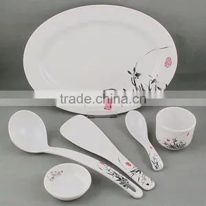 Coloful Wavy Melamine Plate and Bowl Set Dinnerware Tableware ,mt1143 Melamine Plate Tableware thumbnail-1