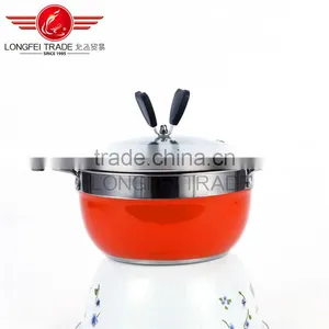 Special Design Economics Price Double Handle Stainless Steel Milk Cooking Pot thumbnail-3