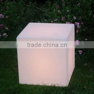 Rechargable Colorful Warterproof Modern Outdoor Cube Furniture Led Seat Cube thumbnail-1