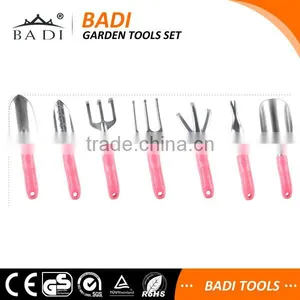 Hot Selling Pink Handle Garden Tools Set With Aluminum Alloy Handle thumbnail-1