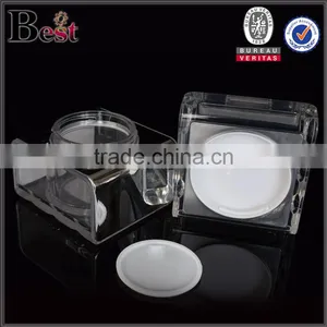 50g Square Double Wall Plastic Empty Cream Jars High Grade Cream Jar thumbnail-3