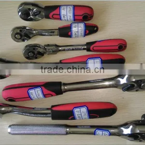 Professional 1/2",3/8" 1/4"Quick Release C-RV Ratchet Wrench 72T With Grip Handle thumbnail-5