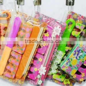 Promotional Pedicure Tools Nail File Feet Brush Set in PVC Bag thumbnail-4