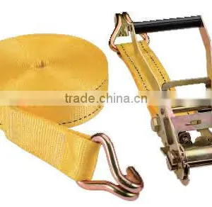 1.5" Ratchet Tie Down 35mm With Double J Hook, Two-pieces, 1500/3000DAN, CEGS thumbnail-1