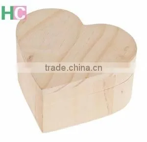 Wooden Heart Shaped Box, Wooden Customized Box thumbnail-1