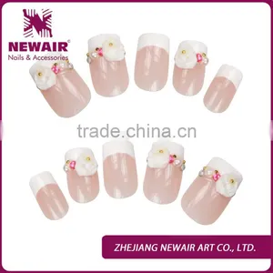 French 3D Design Decorated Nail Art Tips thumbnail-1