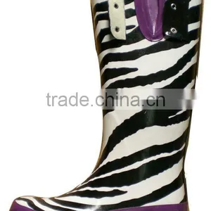 Half Rain Latex Boot Adult Rain Boots thumbnail-1