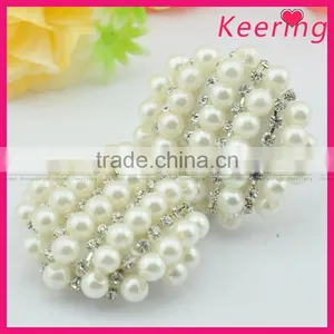 Beautiful Beaded Pearl Rhinestone China All Types of Buttons Wholesale Factory thumbnail-3