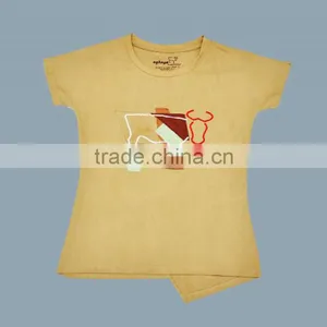 Ladies Basic T-Shirt_100% Organic Cotton Comfortable Baby T-shirt and Organic Printed Long Sleeve and Short Sleeve T-shirt With thumbnail-3