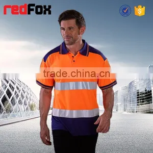 Net Round Breathable En471 Safety Yellow T-shirts Sleeves Truck Safety Yellow T-shirts Printing Safety T-shirt thumbnail-1