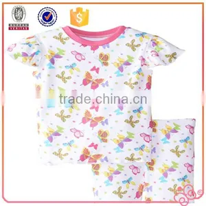 Butterfly Magic Cotton Girl's Sleepwear Short Pajama thumbnail-1
