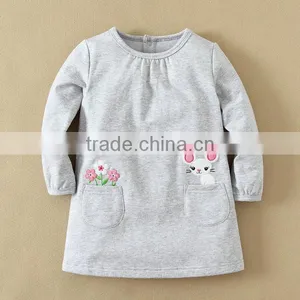 2015 MOM AND BAB Newest Kids Dress Fashion Toddler Girls Dresses Causal In-stock thumbnail-1