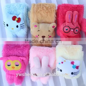 Coral Cashmere Scarves Cartoon Animal Head Baby Infant Children's Winter Scarves Wholesale Fashionable Scarf thumbnail-2