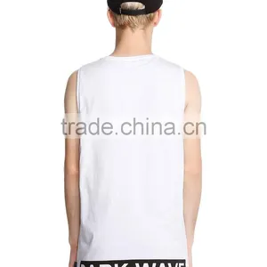 New Arrival White Letters Printed Vest for Men thumbnail-3