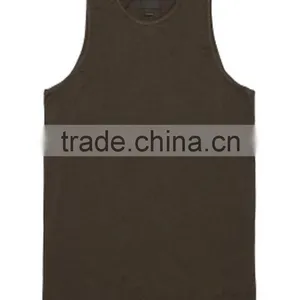 150 Grams Fabric Weight and Blank Design Cheap Wholesale Boys Tank Top thumbnail-5