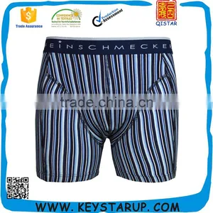 Sexy Men Cotton Short Boxers With Stripes Briefs Underwear for Man thumbnail-1