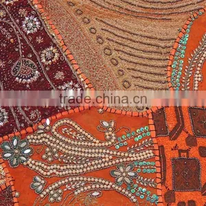 Orange Large Floor Pillow Decorator Classic Sofa Handmade Cushion thumbnail-4