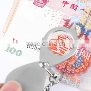 Free Hot Selling New Design Portable 8X Folding Key Ring Magnifier With Key Chain Daily Magnifying Tool EA thumbnail-2