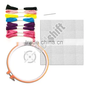 OEM Cross Stitch Kit With Plastic Tool Colorful Embroidery Thread DIY Sets thumbnail-1