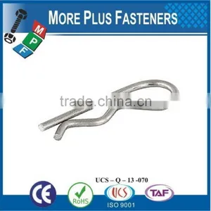 Made in Taiwan Hitch Pin Clip or R Clip or R Pin or R Key Carbon Steel Zinc Plated thumbnail-5