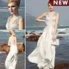 Silver Satin Beach Formal Gowns,2011 Trendy Designer Beach Formal Gowns thumbnail-1