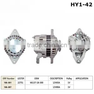 65A/12v Alternator Lester 22751 Car Alternator / KK137-18-300 thumbnail-2