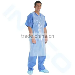 High Quality HDPE/LDPE Disposable Plastic Apron for Men thumbnail-1