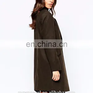 Cheap Wholesale Fashion Coat Woman Winter Clothes Notch Lapel Long Winter Coat thumbnail-3