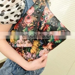 Flower Printing Envelop Shape Women Clutch Bags Lady Handbag thumbnail-4