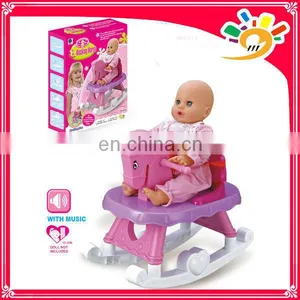 Kids Colorful Plastic Rocking Horse Toys, Riding Horse Set Without Doll thumbnail-1