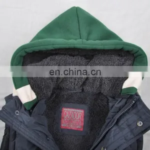 2015 Lastest Design Mens Faux Fur Lining Hooded Embroidery Fur Vest thumbnail-4