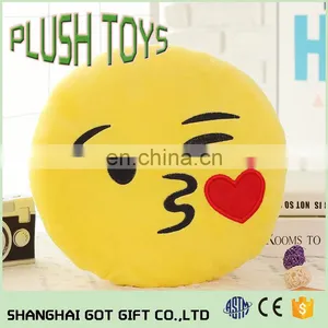Smiley Pillow Yellow Soft Round Cushion Emoji Emoticon Stuffed Plush Toy Doll thumbnail-6