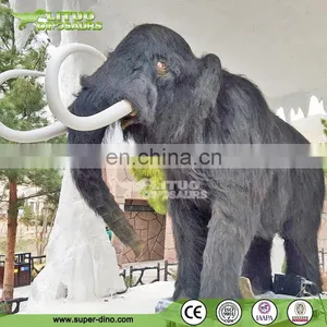 Life Like Animals Outdoor Park Exhibition Animatronic Mammoth thumbnail-1