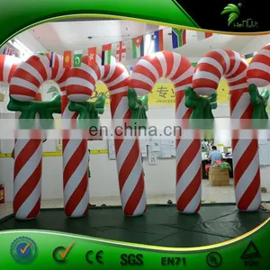 Custom Interesting Inflatable Advertising Model, Sugar Cane/ Plastic Candy Cane for Sale thumbnail-2